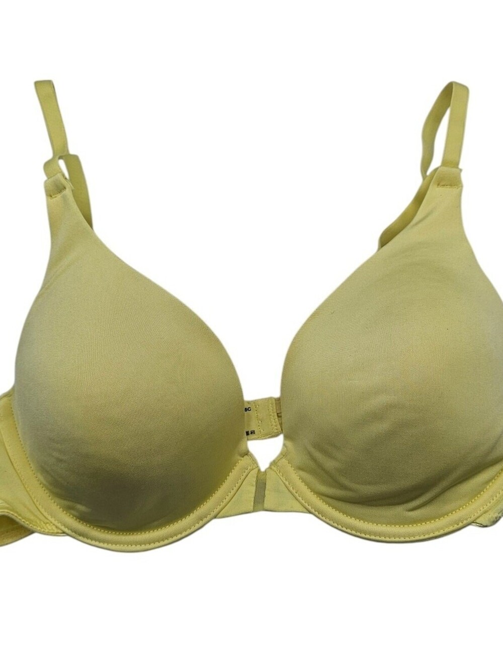 Vassarette Womens Sz 36C Solid Yellow T Shirt Bra Lightly Lined